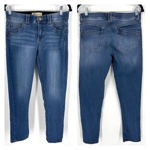 Democracy Womens AB Technology Mid Rise Skinny Jeans Blue Denim Medium Wash Sz 6